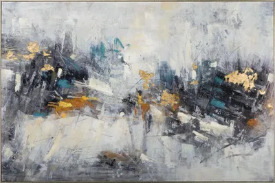 Produktbild von ArtUniverse Leinwandbild EisGold 100 x 150 cm