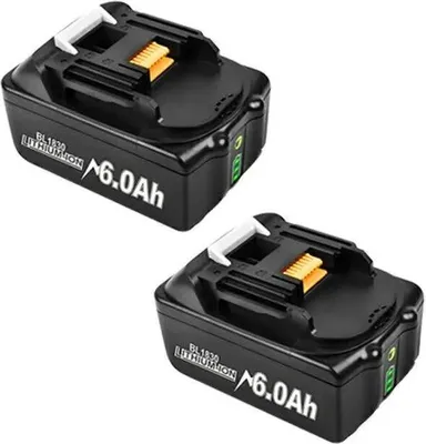Zdjęcie produktu dla Zapasowy akumulator, 18 V, pojemność 6000 mAh, inteligentna ładowarka, 2 sztuki 6,0 A