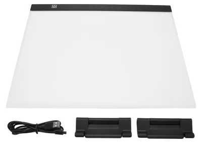 Produktbild von A3-Lichttafel, ultradünn, 12000 K, LED, stufenlos dimmbar, USB-Power-Pad, Tracer zum Malen, Nachzeichnen, Skizzieren