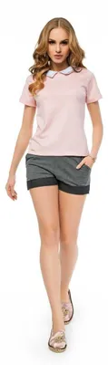 Produktbild von Damen Shorts kurze Hose mit  Taschen; Grafit/S/36