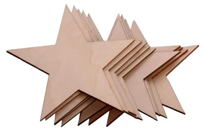 Produktbild von Holzverzierungen in Eiform, 80 mm, 10 Stück