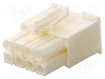 Produktbild von 1x Stecker männlich/weich PIN: 8 Leitung-Platte 4,14mm 600V 770579-1 Signteckverb