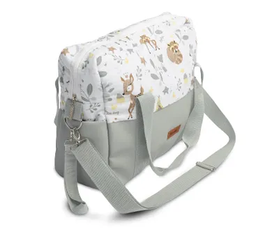 Produktbild von SENSILLO - Wickeltasche Kinderwagen Organizer - Kinderwagentasche mit Reißverschluss - Weiß