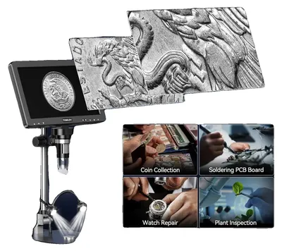 Obrázek produktu pro Digitální mikroskop, 10,1" HD displej, 1500násobné zvětšení, 1500x