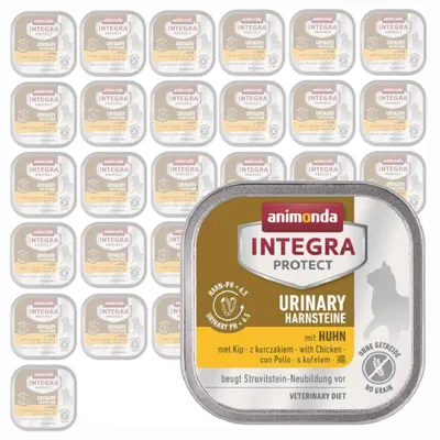 Produktbild von Animonda Integra Protect Urinary 32x100g Nassfutter mit Huhn für Katzen mit Struvitsteinen