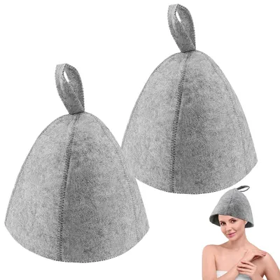 Image de Lot de 2 bonnets de sauna renforcés pour une protection optimale lors de l'utilisation du sauna