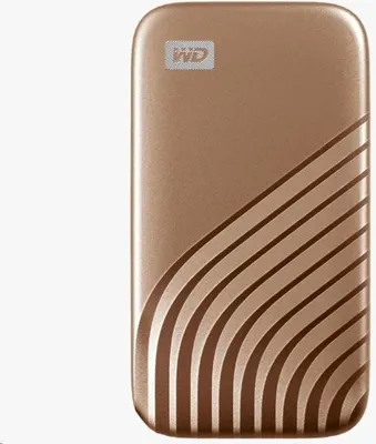 Obrázek produktu pro Western Digital My Passport, 1 TB, USB typu C, 3.2 Gen 2 (3.1 Gen 2), 1050 MB/s, Ochrana heslem, Zlato