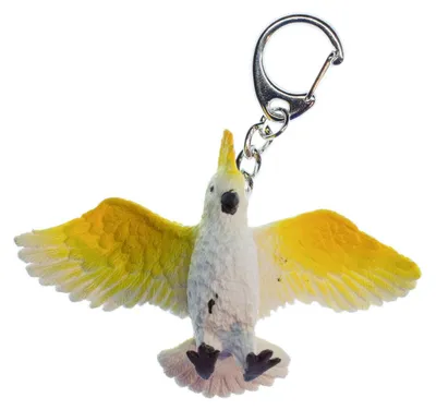 Produktbild von Kakadu Schlüsselanhänger Miniblings Schlüsselring Exotischer Vogel Papagei gelb