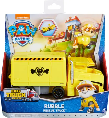 Zdjęcie produktu dla PAW Patrol PAW VHC Big Truck Rubble GML, Ciężarówka, 3 lat(a), Plastik, Czarny, Żółty