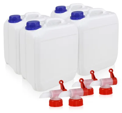 Produktbild von 4 x 5 L Kunststoff Kanister Set für Camping & Freizeit