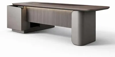 Obrázek produktu pro Moderní psací stůl pro šéfy s elegantní dřevěnou deskou a designovým provedením