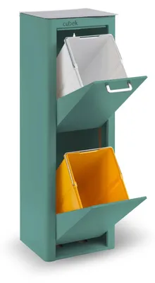 Produktbild von DON HIERRO - CUBEK - Mülleimer / Abfalleimer Mülltrennsystem 40L - 2x20L