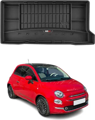Image de Tapis de Coffre pour Fiat 500 2007-2025 TPE Noir