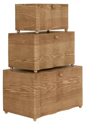 Produktbild von 3er-set rechteckige nikita-koffer in braun - Atmosphera créateur d'intérieur