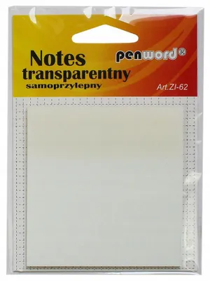 Produktbild von Penword Transparente Haftnotizen Mini Notizblöcke 75x75mm