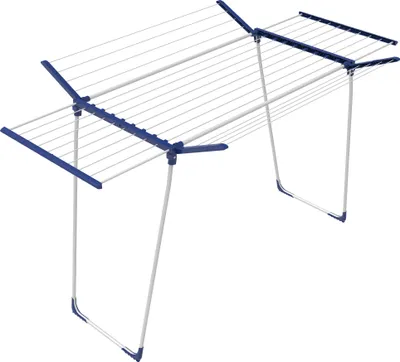 Produktbild von BigDean 26 m Teleskop Wäscheständer Flügelwäscheständer Flügelwäschetrockner Wäschetrockner Jumbo XXL, Handtücher,Kleidung,Unterwäsche, Kunststoff