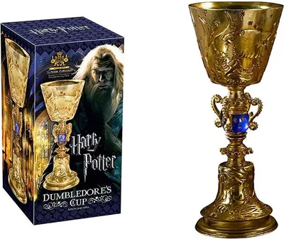 Produktbild von Noble Collection Handgemalte Replik Des Dumbledore-kelches 27 Cm Golden  Golden One Size