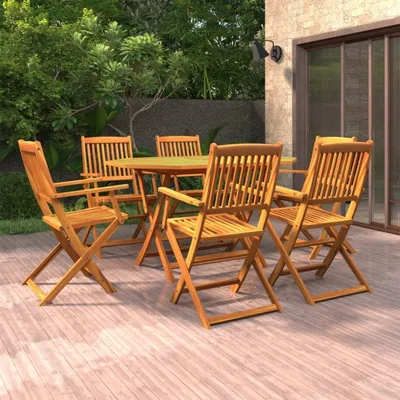 Produktbild von CLORIS 7-tlg. Garten-Essgruppe Massivholz Akazie 3086997
