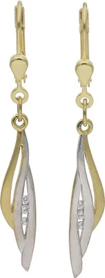Produktbild von JuwelmaLux Ohrhänger 333/000 (8 Karat) Gold und Weißgold mit Zirkonia JL30-06-2839