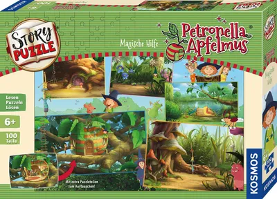 Produktbild von KOSMOS Puzzle Petronella Apfelmus 100 Teile, Puzzlespiel, Geschichte, Kurzgeschichte, Kinder Spiel, ab 6 Jahren, 684297