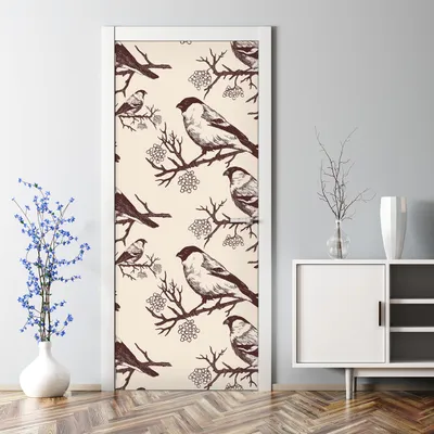 Produktbild von Dekorative Abnehmbarer Wandsticker Tapete Türtapete selbstklebend Klebefolie Blaue Sterne 70 x 200 cm