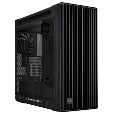 Obrázok produktu pre ASUS ProArt PA602, Midi Tower, PC, Čierna, ATX, DTX, EATX, micro ATX, Mini-DTX, Mini-ITX, Hranie, 19 cm