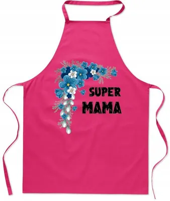 Produktbild von HaftNadruk Super Mama Küchenschürze Geschenk für Mama