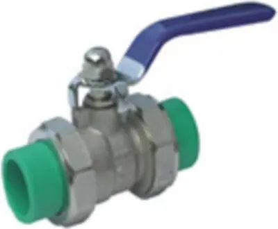 Produktbild von PPR-Kugelhahn mit Doppelverschraubung und Eisenkern 32 mm