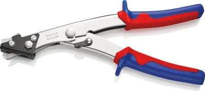 Produktbild von Knipex Blechknabber vernickelt, Griffe mit zweifarbigen Mehrkomponenten-Griffhüll - 90 55 280