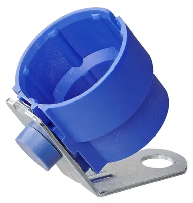 Imagen del producto de Soporte para enchufes, plástico, color azul