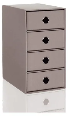 Immagine prodotto di RÖSSLER 1524452494 Cassettiera SOHO - cassetto singolo per A4, tortora