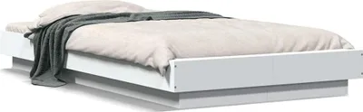 Obrázek produktu pro vidaXL Postel White 100x200 cm Dřevěný materiál