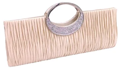 Productafbeelding van Fioeyr dameshandtas, handtas, kristal, strass, clutch, portemonnee, bril