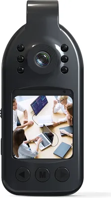 Produktbild von 2K-Koerperkamera mit Audio- und Videoaufzeichnung Tragbare Koerperkamera Mini-Webcam 1,3-Zoll-Bildschirm 120¡ã-Weitwinkelobjektiv IR-Nachtsicht Eingebauter Akku mit Rueckclip fuer Strafverfolgungslieferung Persoenliche Reisen Aussenaufzeichnung