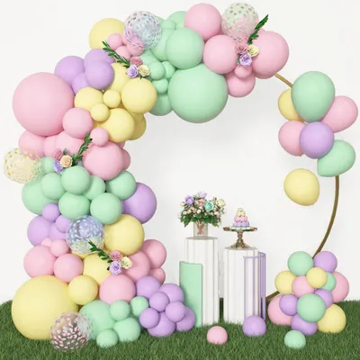 Produktbild von Luftballon Girlande Bogen Kit 153 Stück Pastellfarben für Party & Geburtstagsdeko