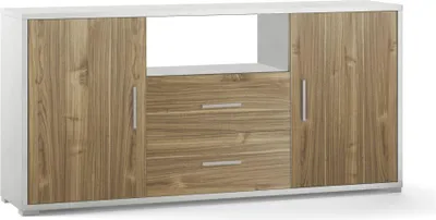 Immagine prodotto di Milani Home - madia moderna per soggiorno di design moderno cm 174 l x 41 p x 84 h - Marrone