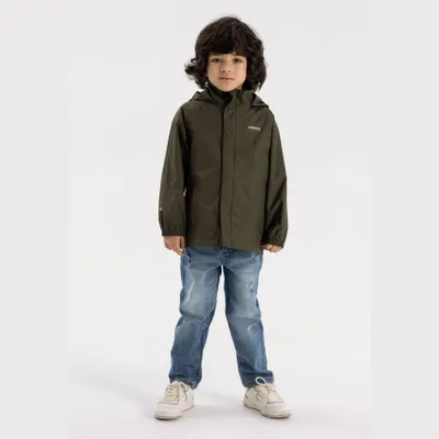 Produktbild von Minoti Jacke Kapuze Khaki Gr. 110 für Mädchen