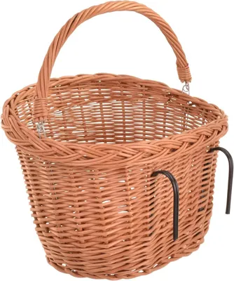 Produktbild von Fahrradkorb vorne Weidenkorb Fahrrad Lenkerkorb abnehmbar Weide Fahrradkörbe 41x32x25cm