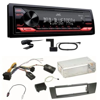Produktbild von JVC KD-X272DBT Digitalradio Bluetooth FLAC Einbauset für BMW E90 E91 E92 E93