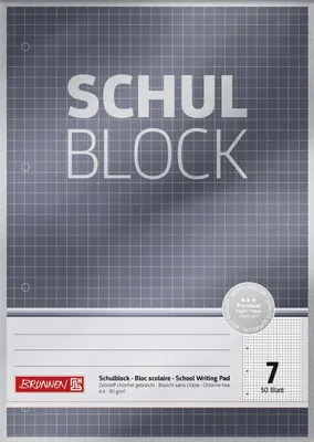 Produktbild von 10XBRUNNEN 1052607 Schulbl A4 90g 50Bl