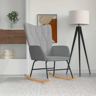 Obrázok produktu pre hojdacie kreslo vidaXL Light Grey Fabric