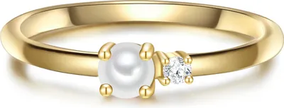 Produktbild von Glanzstücke München Ring Sterling Silber Zirkonia Süßwasser-Zuchtperle 50083335 58