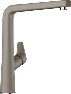 Produktbild von BLANCO AVONA-S, Messing SILGRANIT-Look, tartufo, Hochdruck, Standard, Braun, Chrom, Messing, Hebelgriffe, Einzelbild, Tartufo