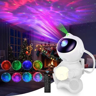 Productafbeelding van Sterrenhemelprojector met Bluetooth-luidspreker en afstandsbediening - LED nachtlamp voor kinderen en volwassenen