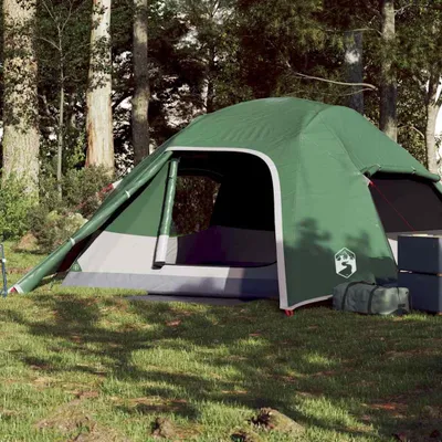 Produktbild von vidaXL Kuppel-Campingzelt 4 Personen Grün Wasserdicht