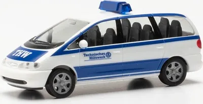 Produktbild von FORD GALAXY THW Polizei, HER097154, Maßstab1/87, HERPA