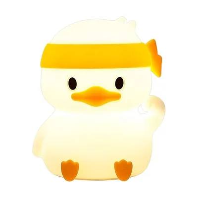 Produktbild von Nachtlichter,Baby Nachttischlampe,Silikon Enten-Nachtlicht für Kinder,Duck Nachttischlampe Kinder, 7 Farben,Über USB Aufladbar,Soft-Touch-Oberfläche