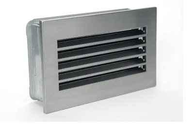 Productafbeelding van Koude Luchtrooster 23 x 23 cm met Roestvrijstalen Afwerking