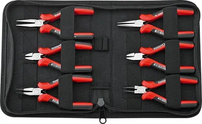 Immagine prodotto di Set di pinze per elettronica in formato 6 pezzi in astuccio
