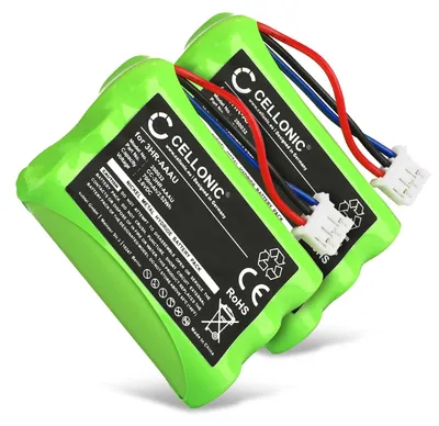 Obrázok produktu pre CELLONIC 2x akumulátor pre pevnú linku, kompatibilný s Bang & Olufsen BEOCOM 6000, BeoCom 1, BeoCom M6000, 3HR-AAAU – (700 mAh, 3,6 V)